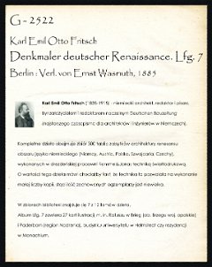  FritschK DenkmalerDeutscher kolekcja